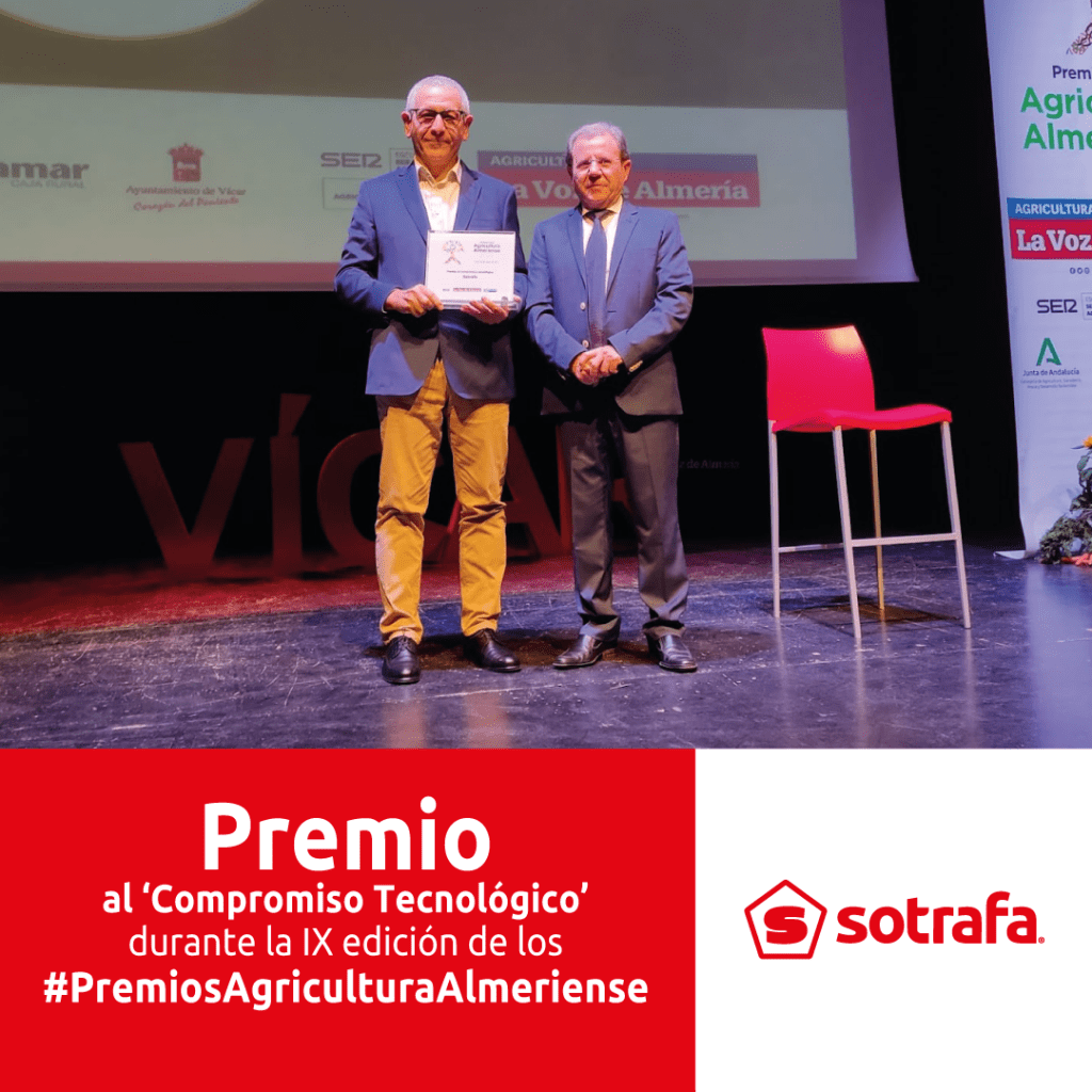 SOTRAFA recibe el Premio de la Agricultura Almeriense al Compromiso Tecnológico
